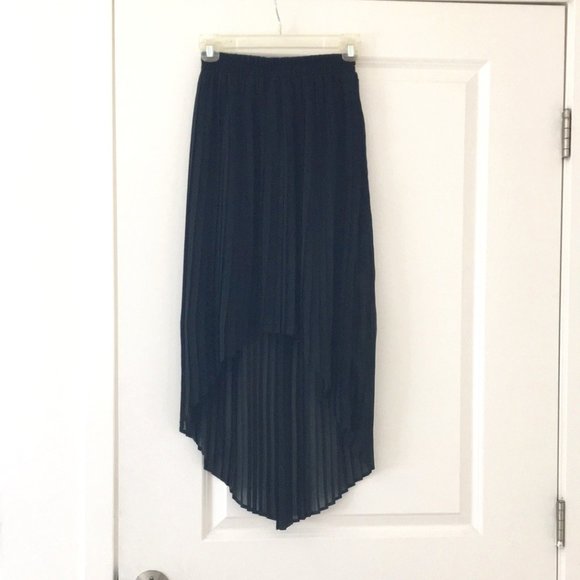 Lush Dresses & Skirts - Pleated High Low Chiffon Skirt